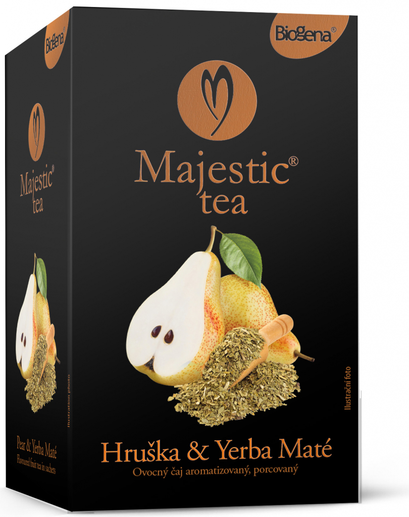 Biogena Majestic Tea hruška a yerba maté 20 x 2,5 g