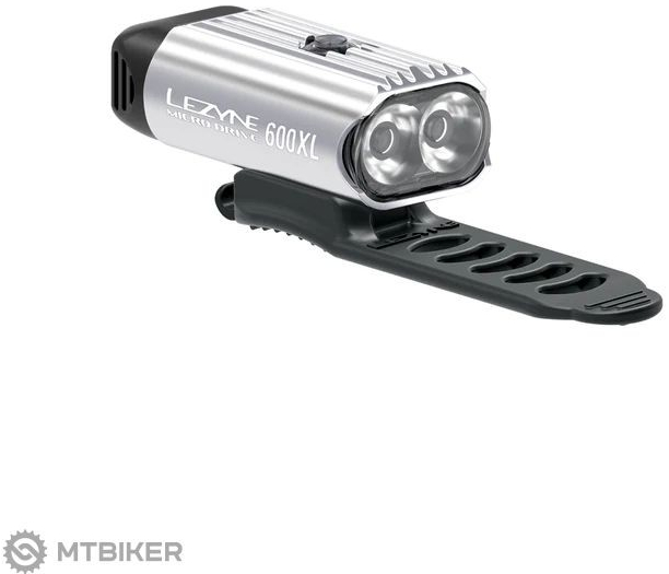 Lezyne Micro Drive 600XL přední stříbrné