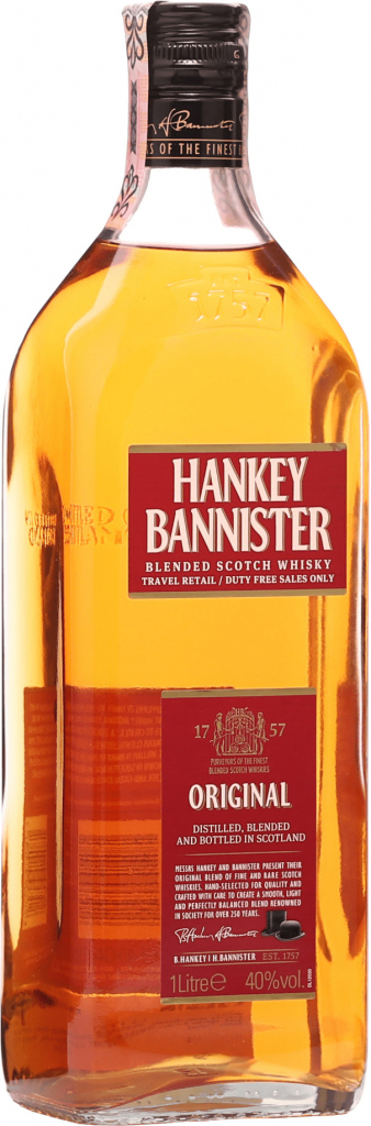 Hankey Bannister 40% 1 l (holá láhev)