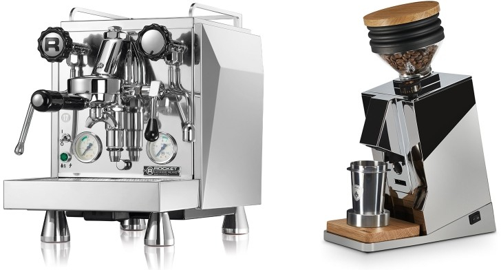 Set Rocket Espresso Giotto Cronometro V + Eureka Mignon Single Dose