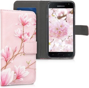 Pouzdro Kwmobile Flipové Samsung Galaxy J3 2017 růžové