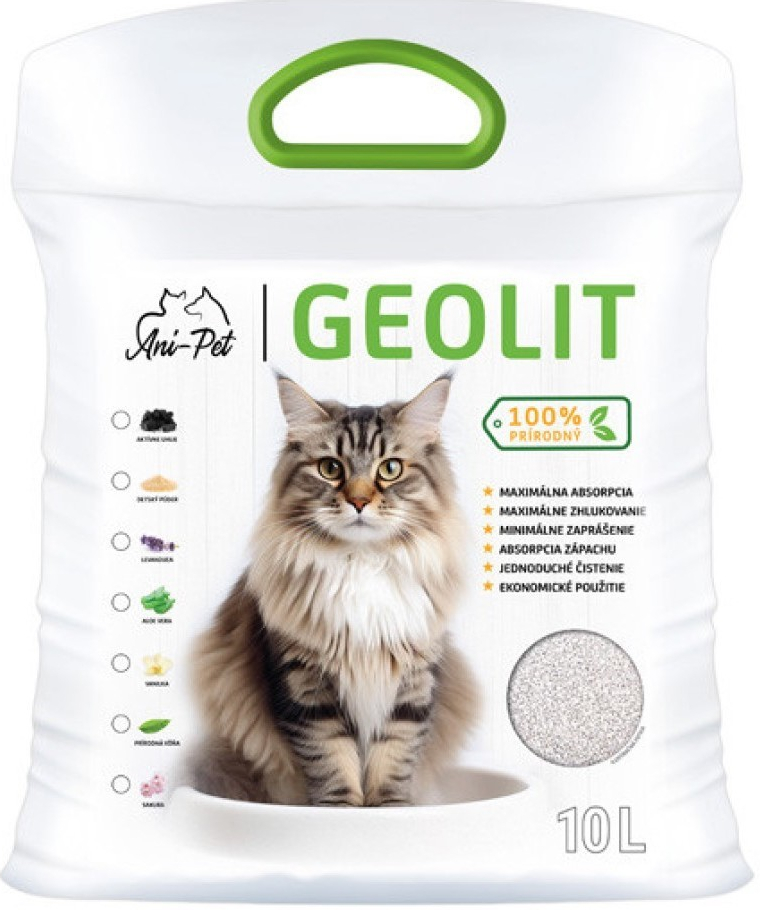 Ani pet Stelivo Geolit Natural 10 l