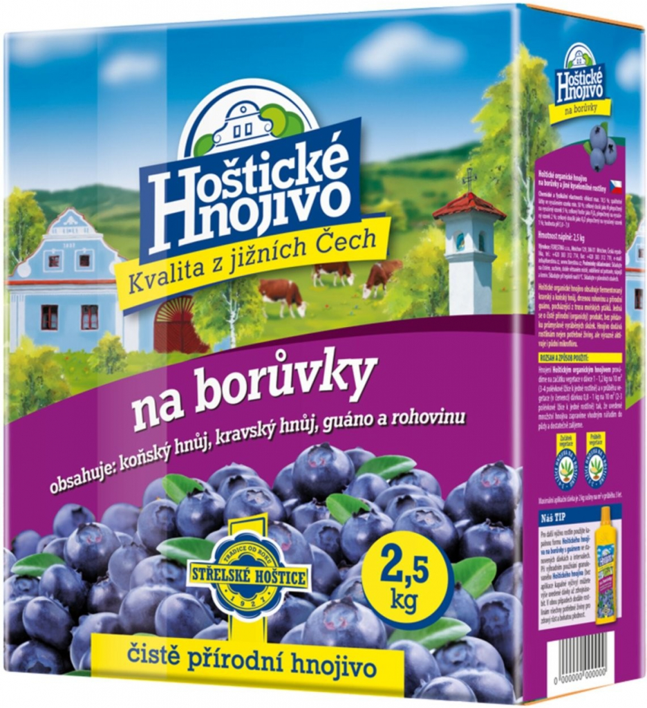 Hnojivo HOŠTICKÉ na borůvky 2,5 kg