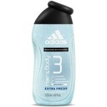 Adidas Hair & Body 3 Extra Fresh pánský sprchový gel na tělo a vlasy 400 ml