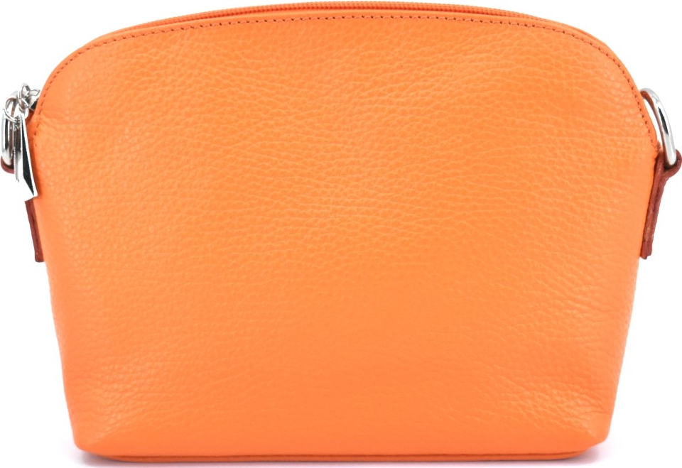 Arteddy dámská malá kožená kabelka crossbody oranžová