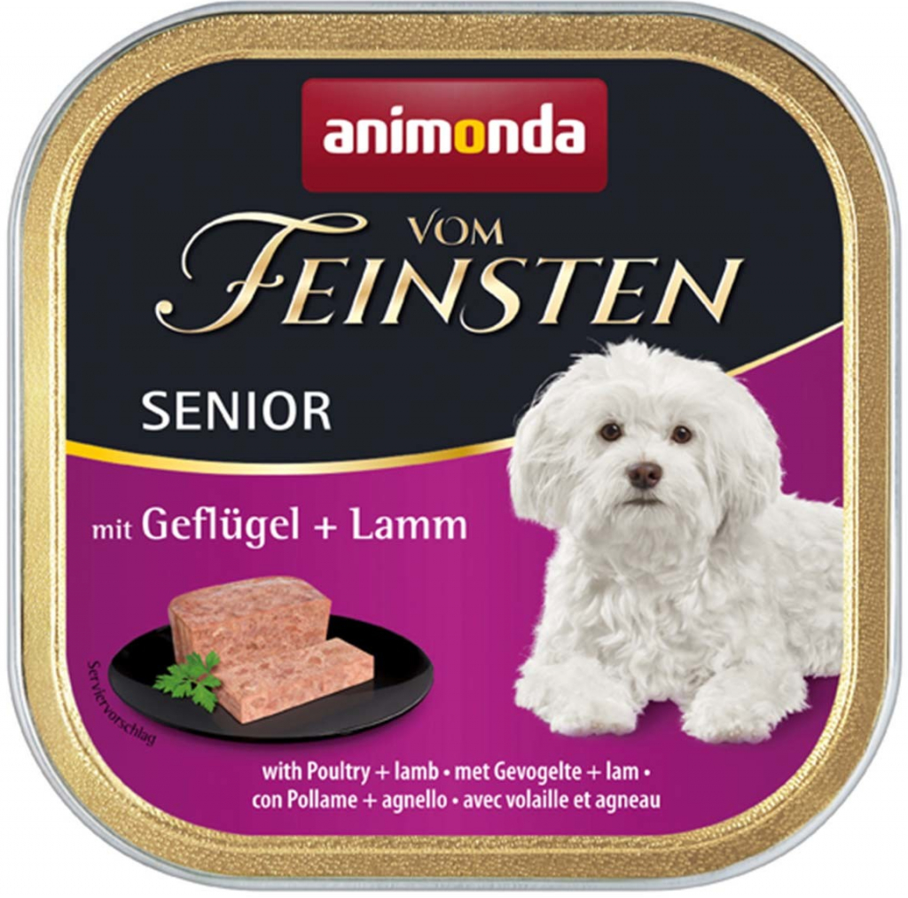 Animonda Vom Feinsten Senior drůbeží a jehněčí maso 22 x 150 g