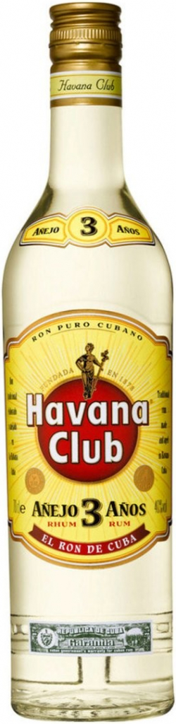 Havana Club 3y 40% 0,7 l (holá láhev)