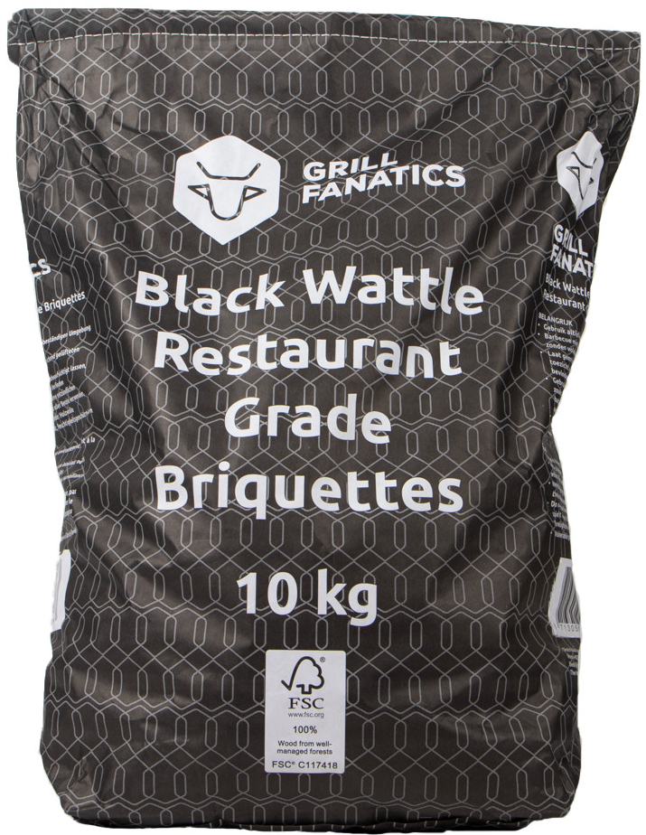 GRILL FANATICS Black Wattle 100% dřevěné uhlí 10kg