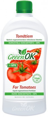 GreenOK Pro Rajčata Koncentrát huminových látek + NPK 750ml
