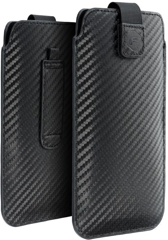 Pouzdro Forcell POCKET Carbon Case - Size 03 - iPhone 6 Plus / 7 Plus / 8 Plus / 11 Pro Max Samsung Galaxy S10 Plus / A50 / A32 5G