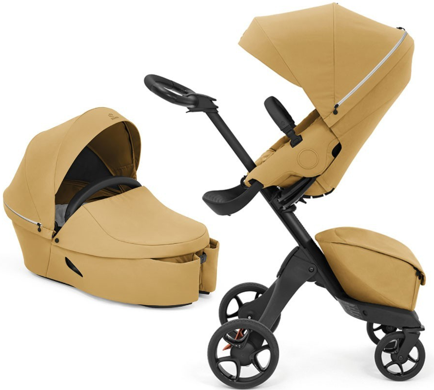 STOKKE® XPLORY® X + Korba 2023 Golden Yellow