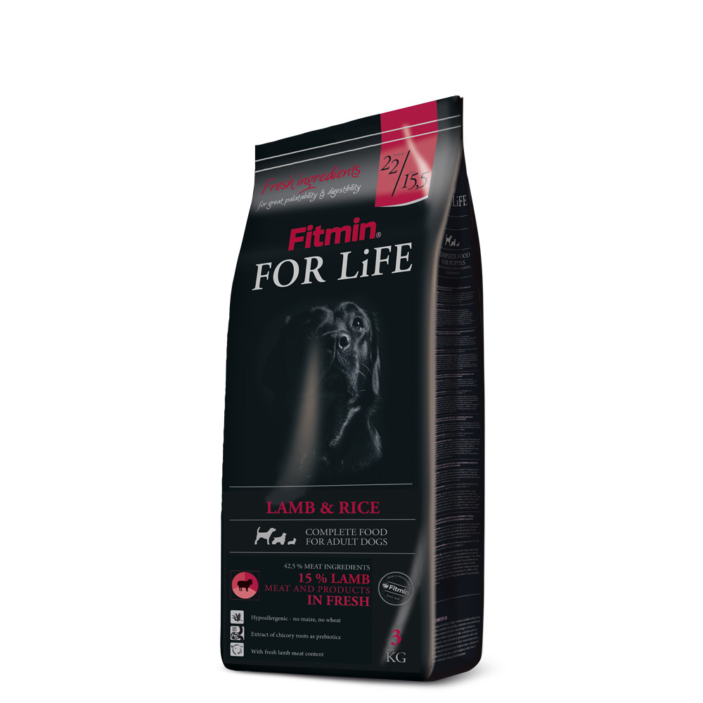 Fitmin For Life Dog Adult Lamb & Rice 3 kg