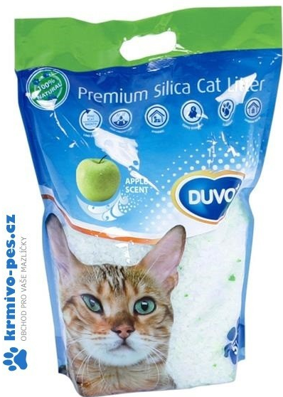 Duvo+ Cat silikagel jablko 5 l