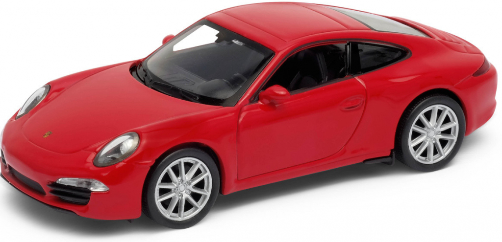 Welly Carrera Porsche 911 991 S Coupe červená 1:34