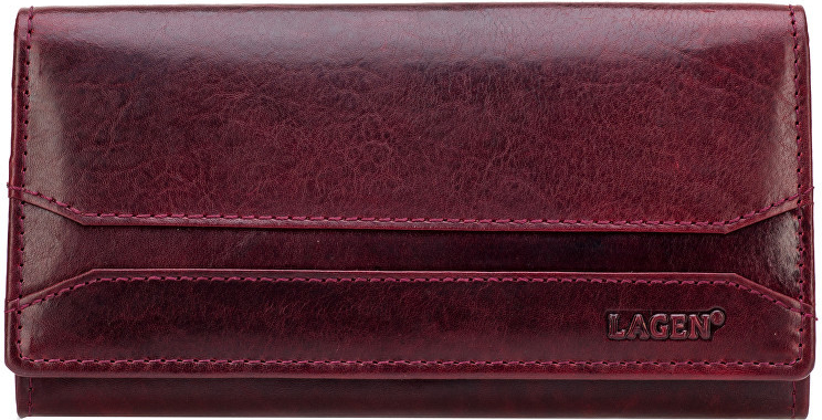 Lagen Dámská vínová kožená peněženka Wine Red W 2025 T