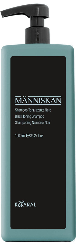 Kaaral Människan černý tónovací šampon pro muže 1000 ml