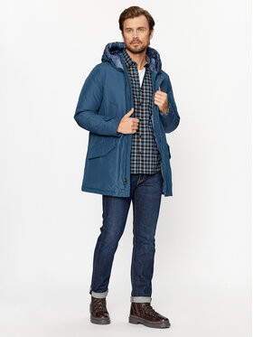 Woolrich bunda Polar CFWOOU0487MRUT0001 tmavomodrá