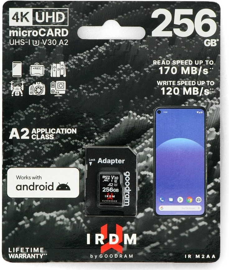 Goodram microSDXC UHS-I U3 256 GB IR-M2AA-2560R12