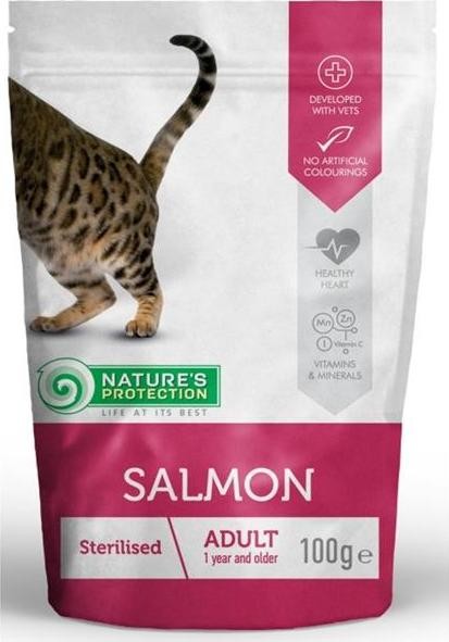 Nature\'s Protection Cat Sterilised with Salmon 100 g