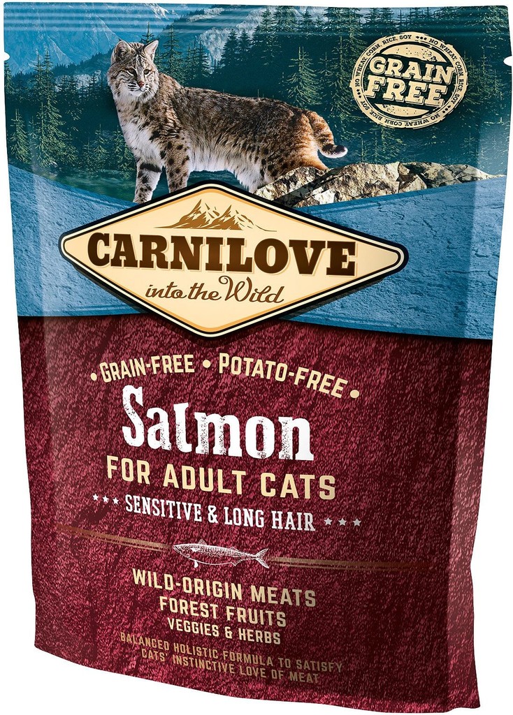 Carnilove Salmon for Adult Cats Sensitive & Long Hair 400 g