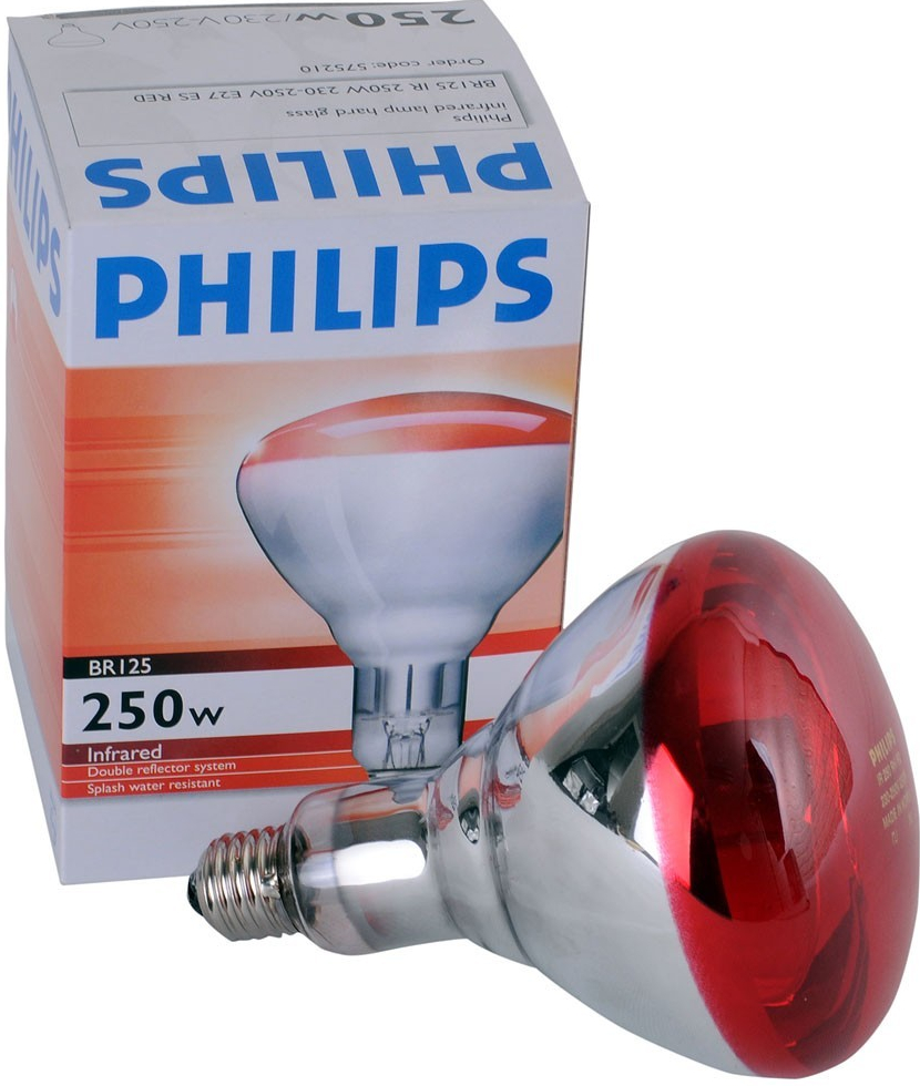 Philips BR125 IR 250W E27 230-250V CL 1CT