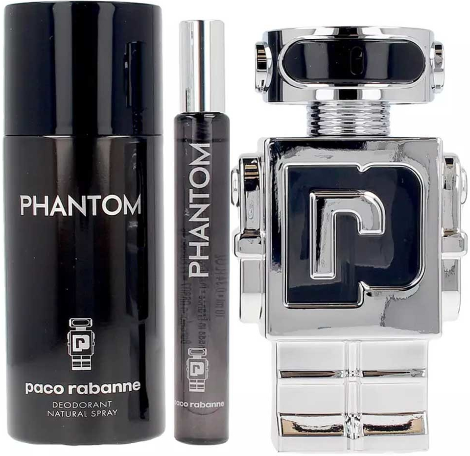 Paco Rabanne Phantom EDT 100 ml + deospray 150 ml + EDT 10 ml dárková sada