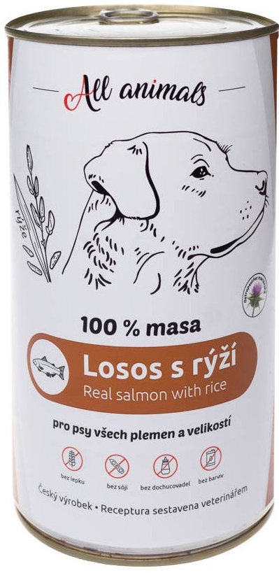 All Animals Losos Mletý s rýží 1,2 kg