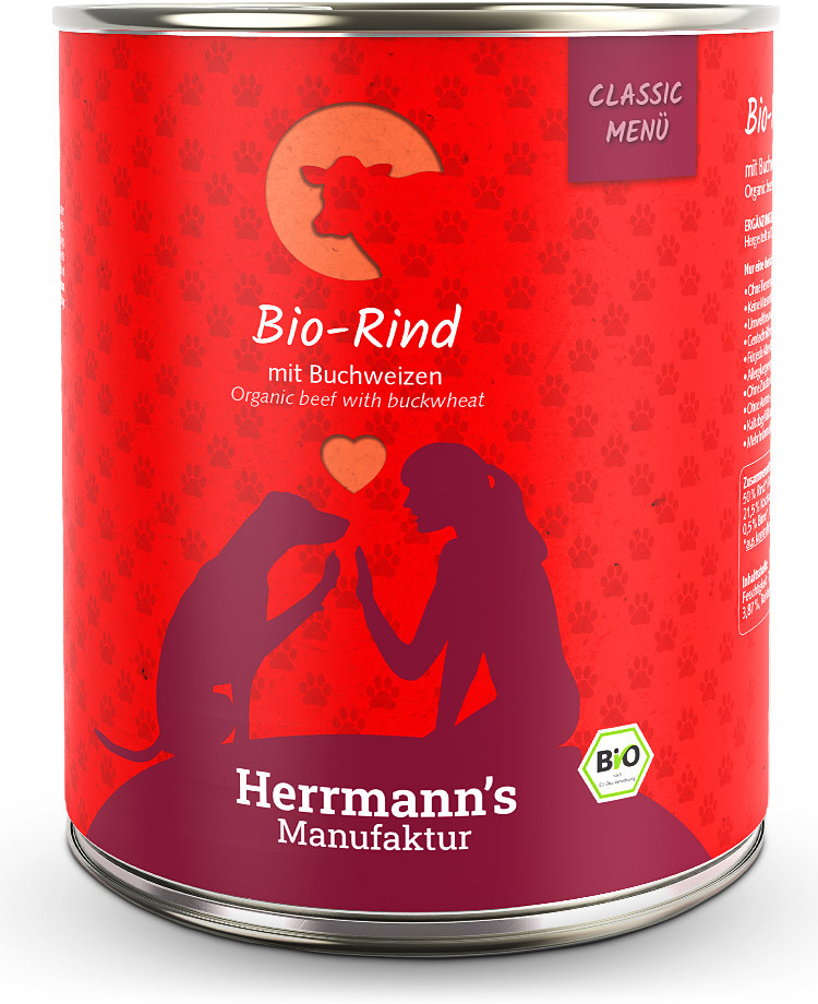 Herrmann\'s Bio Hovězí s pohankou 0,8 kg