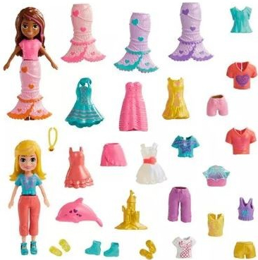 Mattel Polly Pocket Seashine Mermaid Fashion Pack