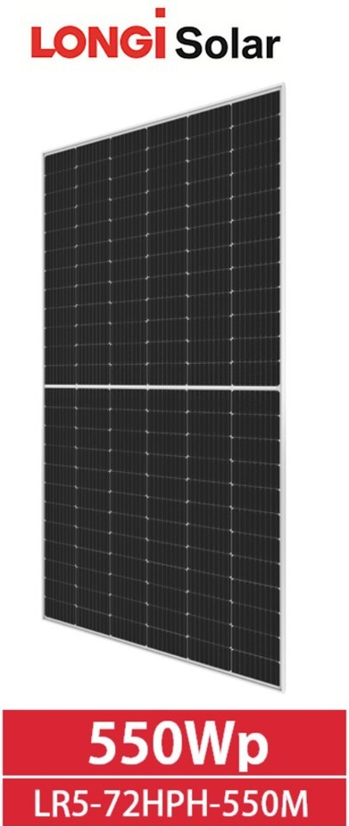 LONGi FV panel 550Wp LR5-72HPH-550M