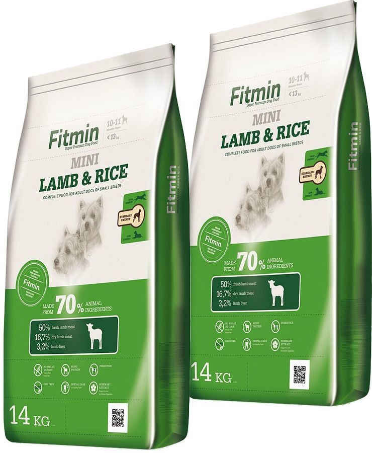 Fitmin Mini Lamb & Rice 2 x 14 kg