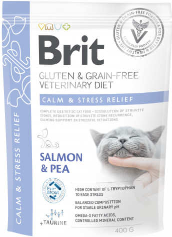 Brit Veterinary Diets Cat GF Calm & Stress Relief 0,4 kg