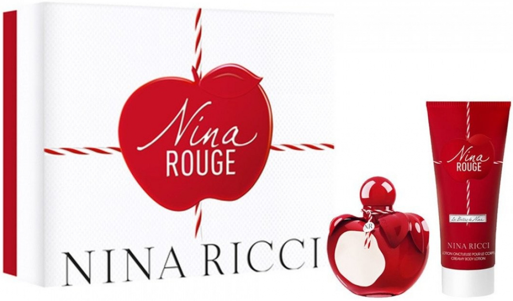 Nina Ricci Nina Rouge EDT 80 ml + tělové mléko 100 ml dárková sada