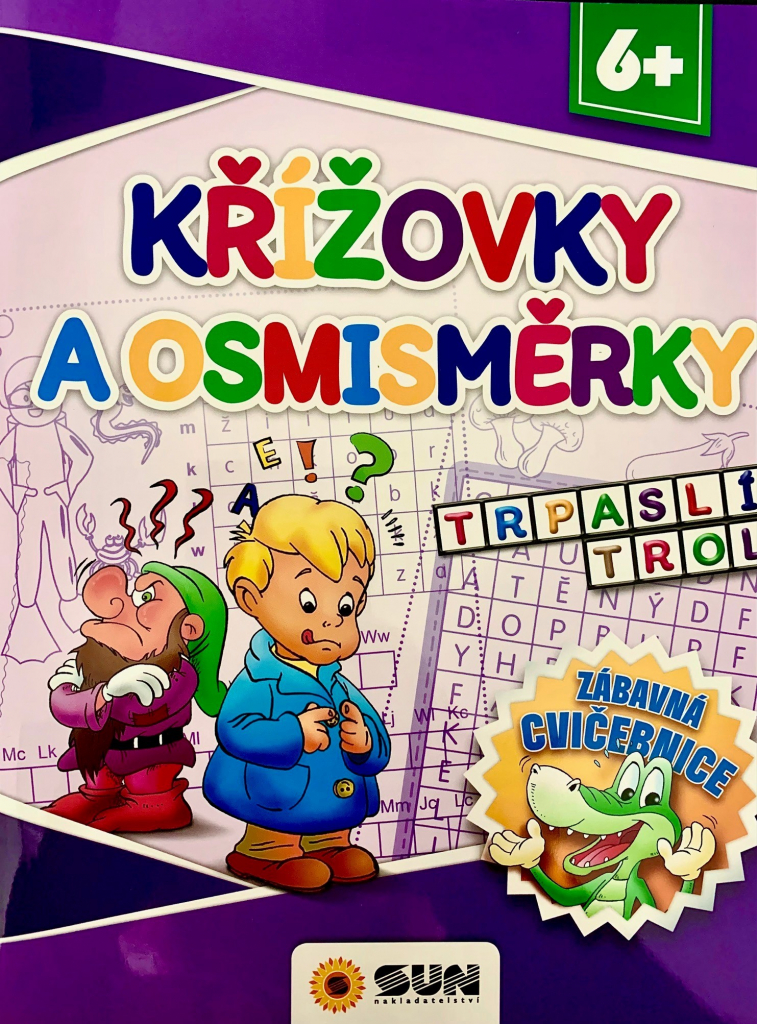 Zábavná cvičebnice - Křížovky a osmisměrky