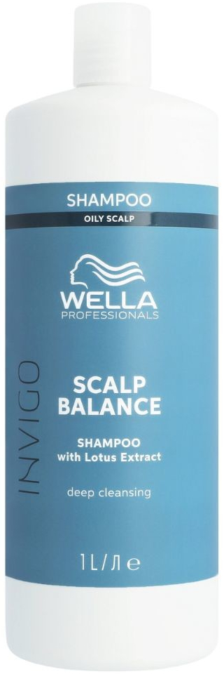Wella Professionals Invigo Scalp Balance Oily Scalp Shampoo dámský hloubkově čisticí šampon pro mastné vlasy 1000 ml