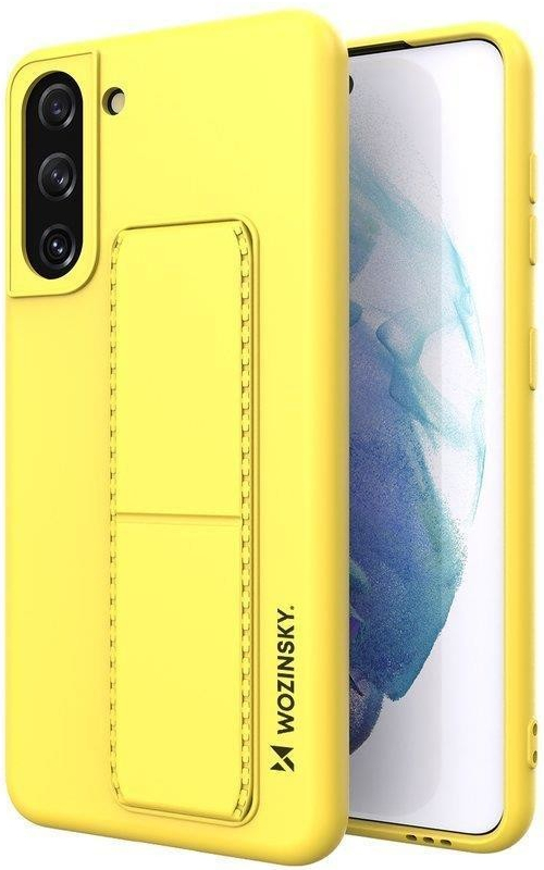 Pouzdro Wozinsky Kickstand Samsung Galaxy S21 5G žluté
