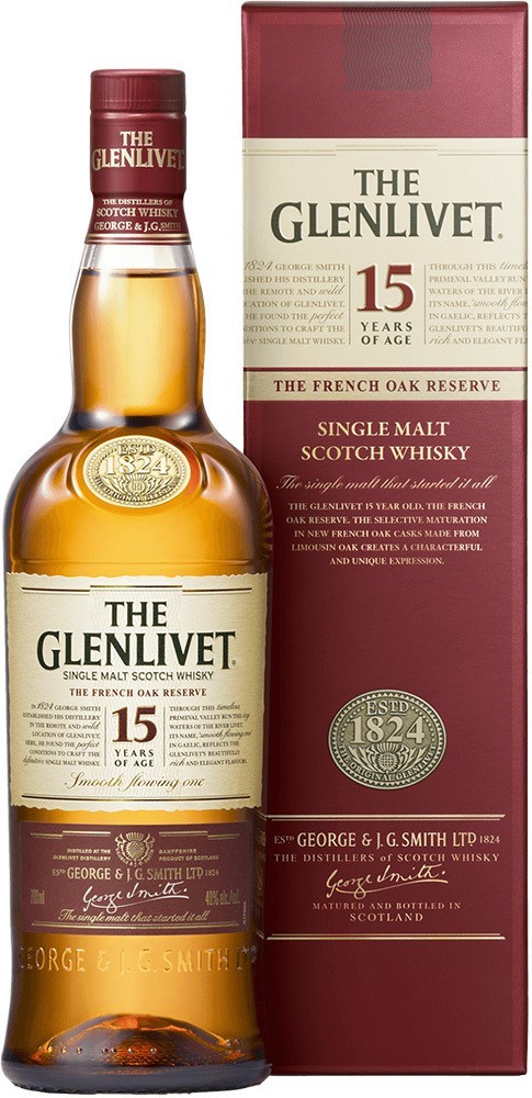 Glenlivet 15y 40% 0,7 l (holá láhev)