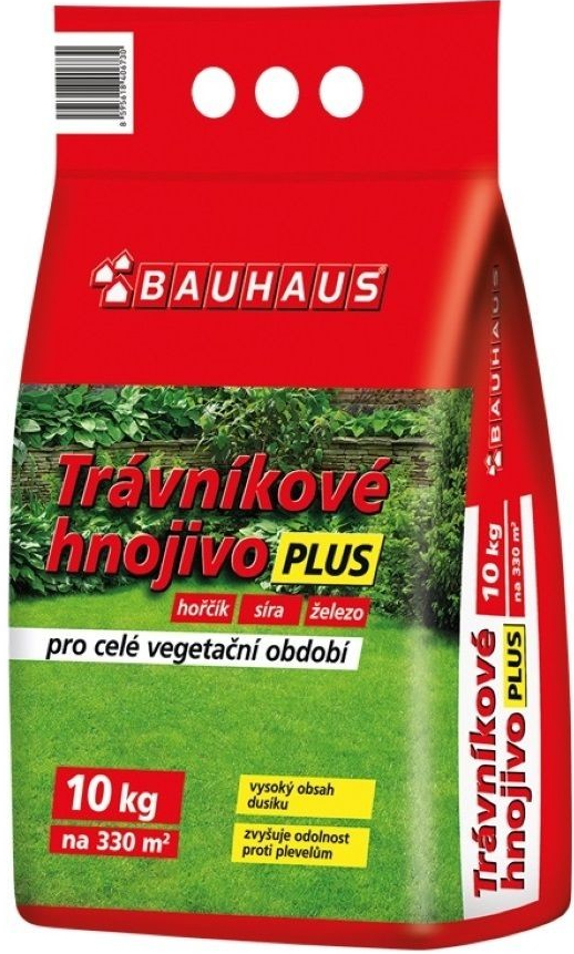 BAUHAUS Trávníkové hnojivo Plus 10 kg