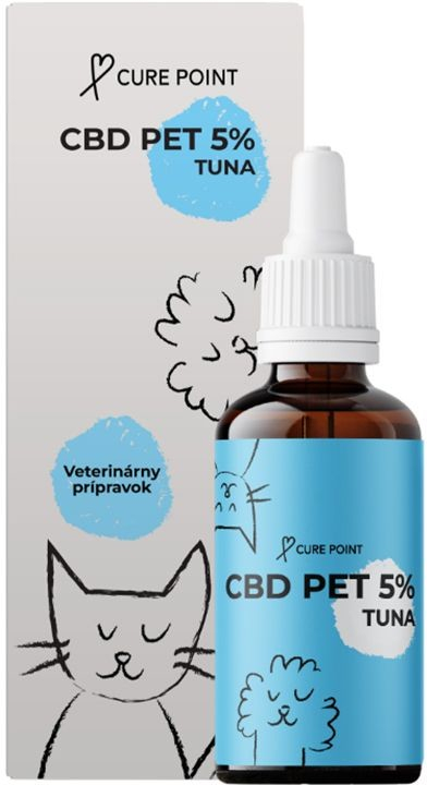 CURE POINT CBD Pet 5% olej s příchutí tuňáka 10 ml