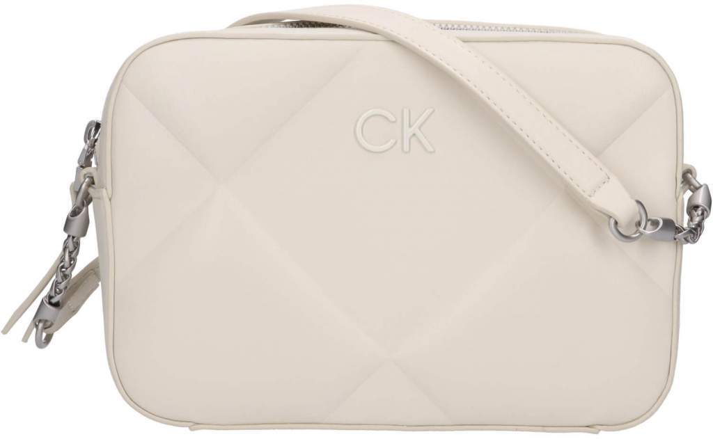 Calvin Klein dámská crossbody kabelka Quina krémová