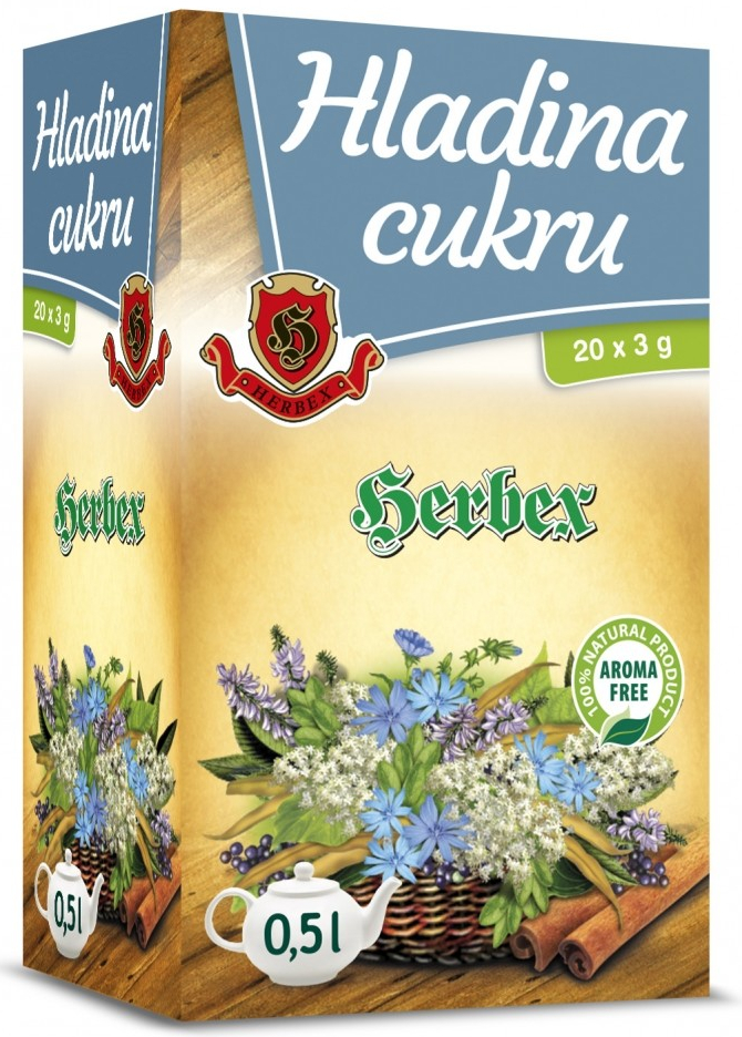 Herbex Hladina cukru 20 x 3 g