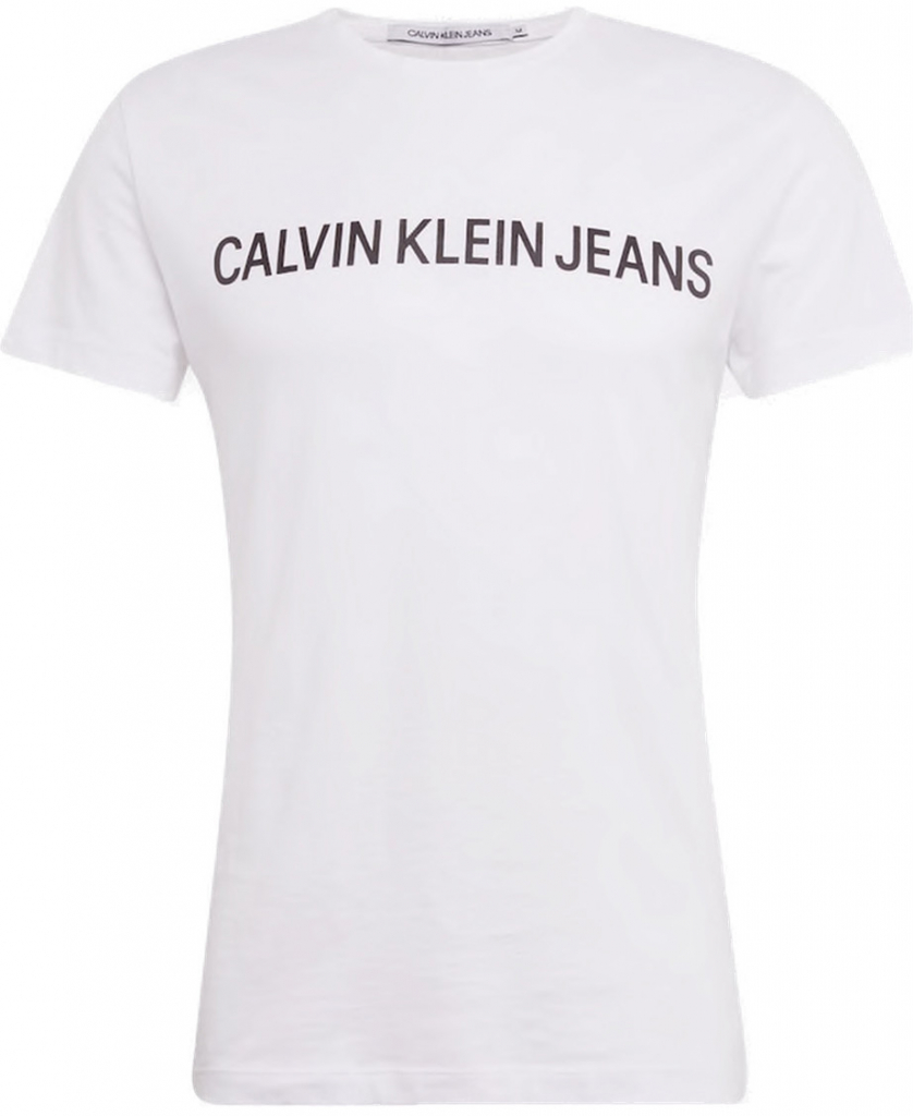 Calvin Klein pánské tričko JEANS OU34 Bílá