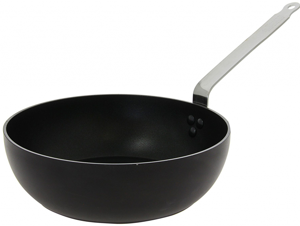 de Buyer Choc Intense černá nepřilnavá pánev wok 28 cm
