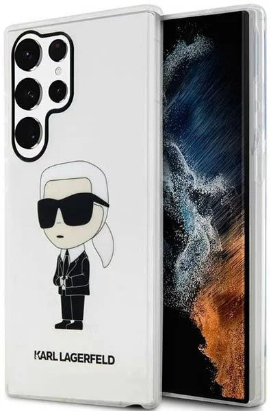 Pouzdro Karl Lagerfeld Samsung Galaxy S23 Ultra Ikonik Karl Lagerfeld transparent