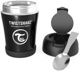 Twistshake termoska na jídlo 350 ml černá