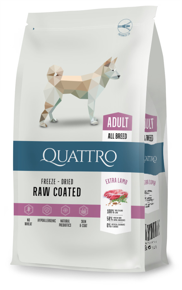 Quattro Premium All Breed Adult Lamb & Rice 12 kg