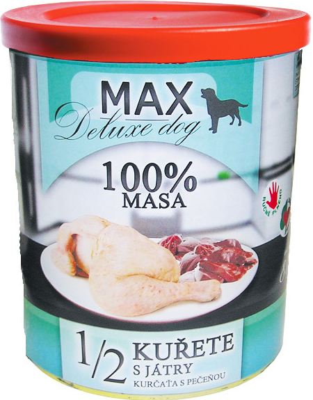 Max Deluxe 1/2 kuřete játra 0,8 kg