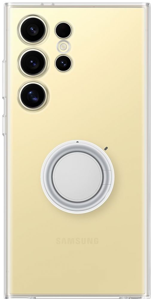 Clear Gadget Samsung Galaxy S24 Ultra, transparent s odnímatelným úchytem