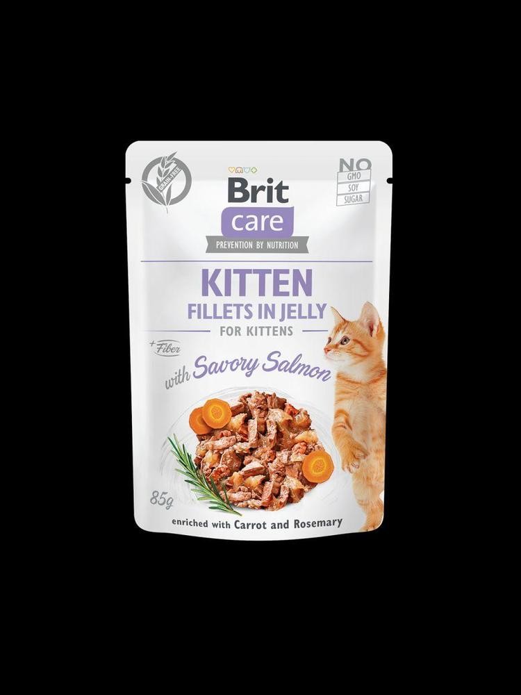 Brit Care Kitten Fillets in Gravy with Savory Salmon 85 g