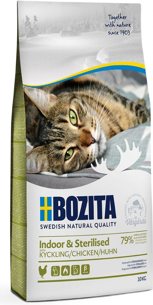 Bozita feline Indoor & Strilised Chicken kuřecí 10 kg